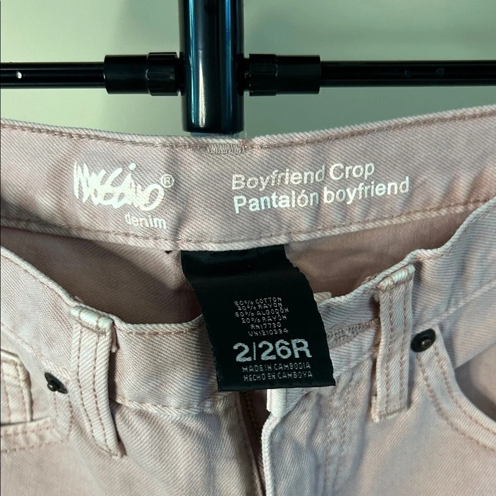 Mossimo Supply Co. Light Pink Boyfriend Crop Jeans